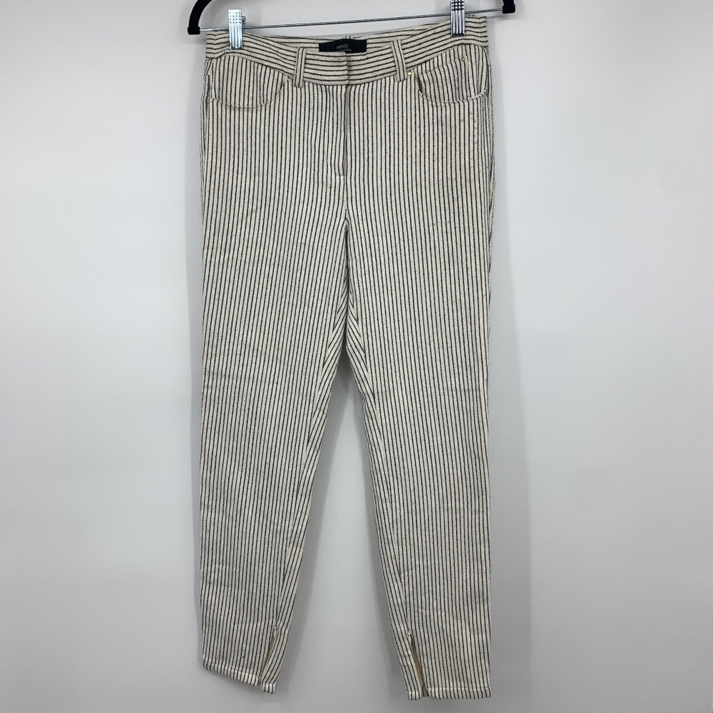 MNG Collection womens 4 Pants stripes tapered leg